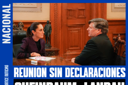 CHRISTOPHER LANDAU SALE SIN DECLARACIONES TRAS REUNIÓN CON SHEINBAUM