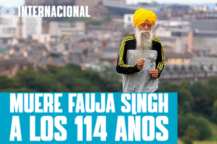 FAUJA SINGH, EL MARATONISTA MÁS LONGEVO DEL MUNDO, MUERE A LOS 114 AÑOS