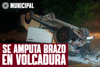 MUJER PIERDE UN BRAZO TRAS VOLCADURA EN LA CARRETERA VIEJA A TULA