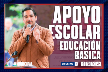 ENTREGAN APOYO ESCOLAR RITA CETINA A ESTUDIANTES DE EDUCACIÓN BÁSICA EN REYNOSA