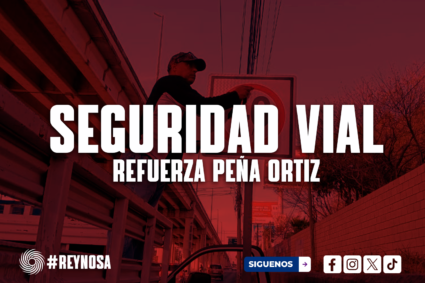 INSTALAN NUEVOS SEÑALAMIENTOS EN BULEVAR HIDALGO