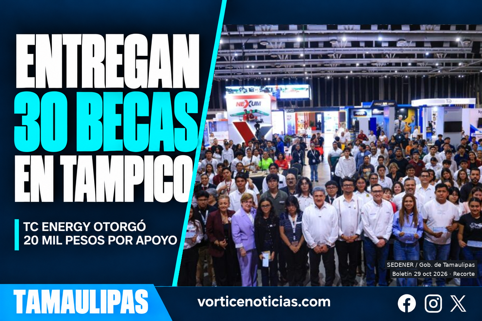 Ceremonia de becas TC Energy en Tampico