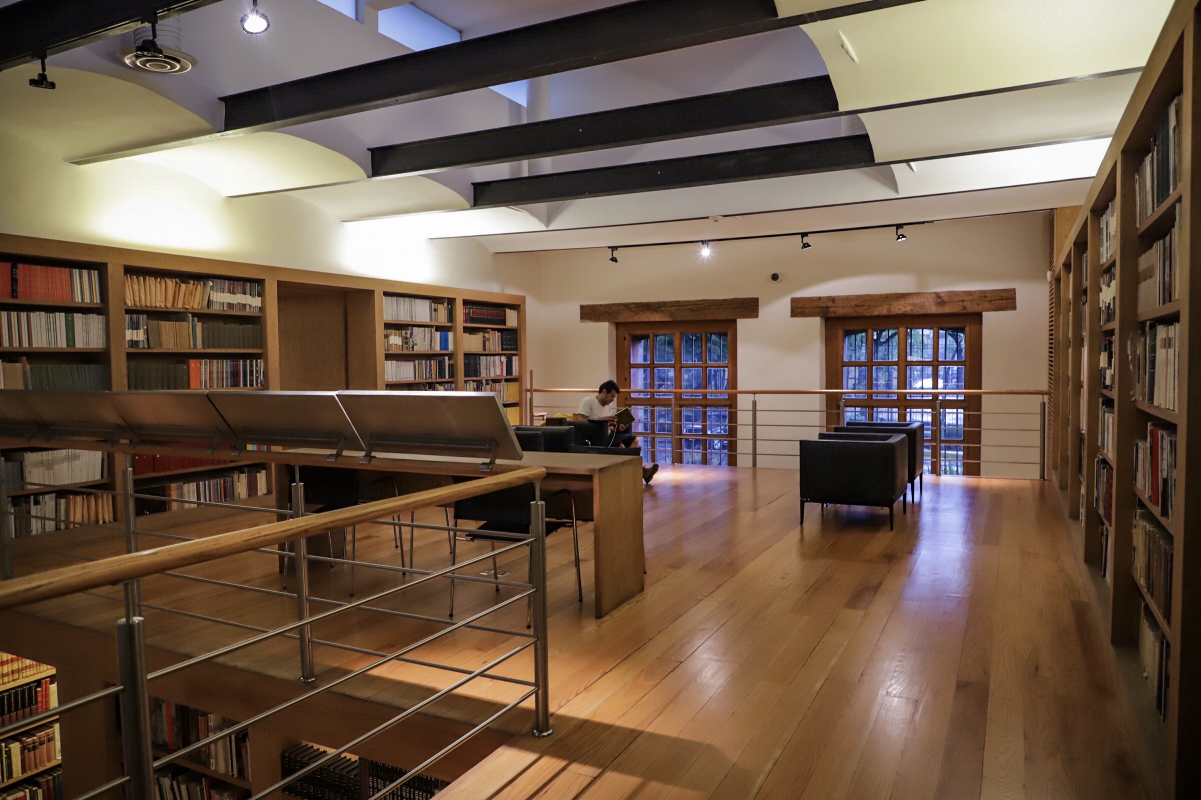 Interior de la Biblioteca de México fotografiado en agosto de 2018
