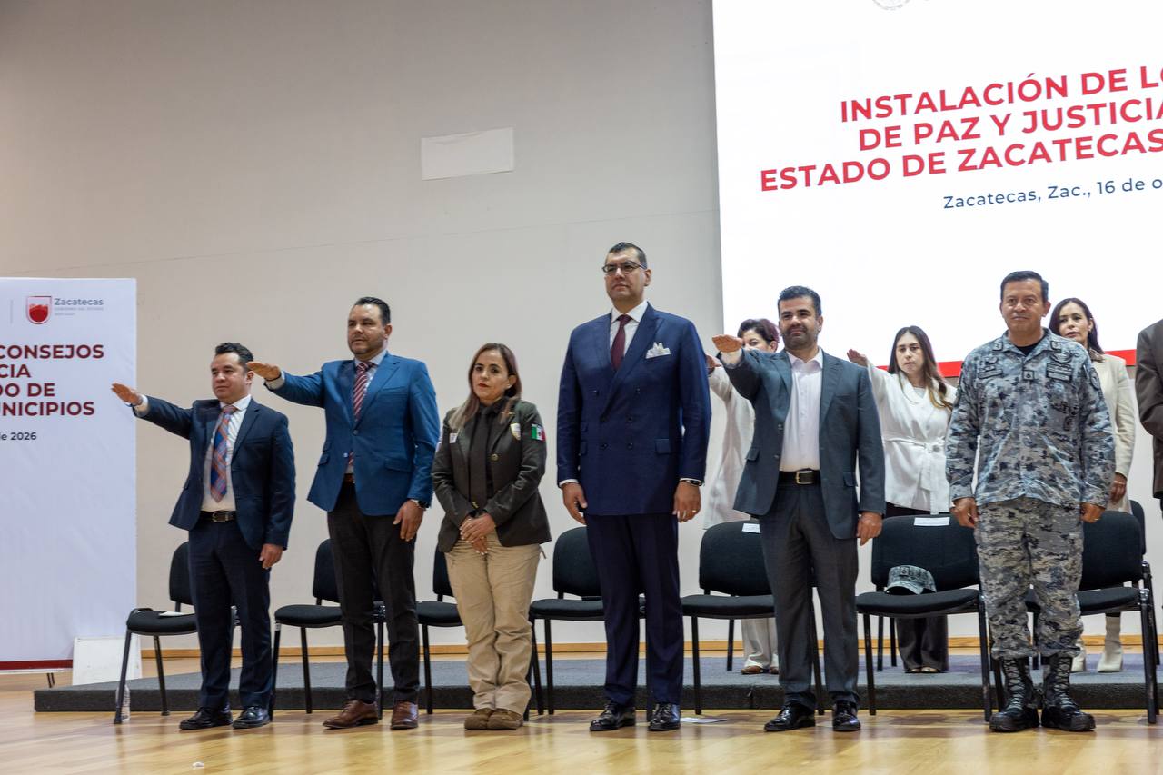 DAVID MONREAL ENCABEZA INSTALACIÓN DE CONSEJOS DE PAZ Y JUSTICIA CÍVICA