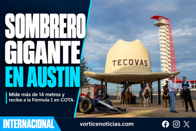Portada Vórtice Internacional: sombrero gigante en Austin, fotografía de COTA y Tecovas.