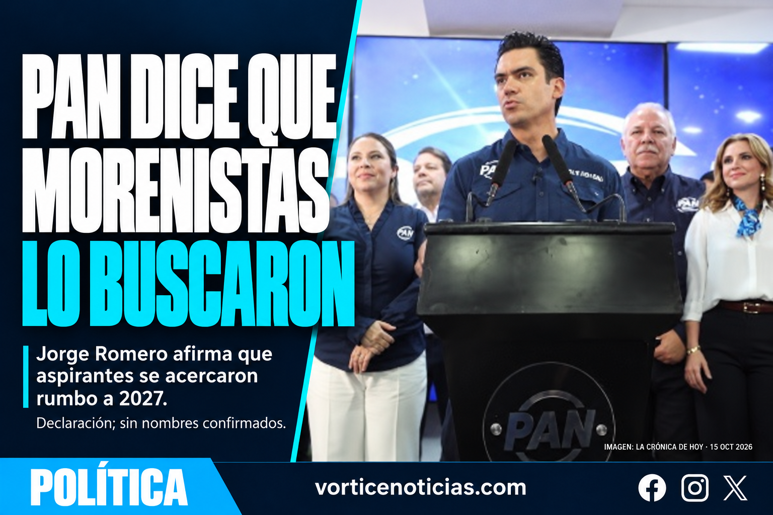 Portada Vórtice Política: PAN rumbo a 2027