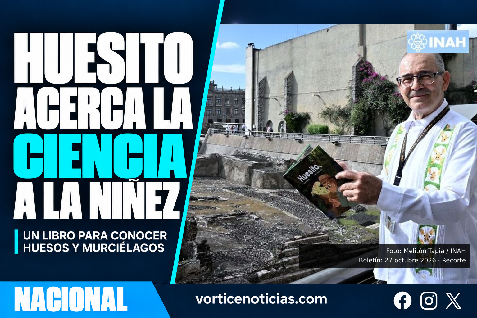 Huesito acerca la ciencia a la niñez
