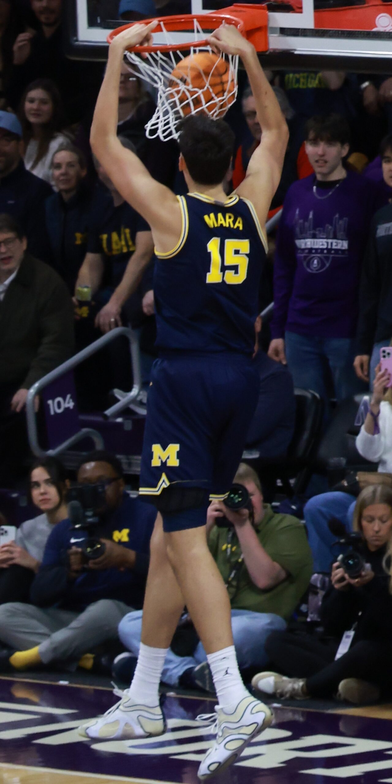 Aday Mara con Michigan el 11 de febrero de 2026