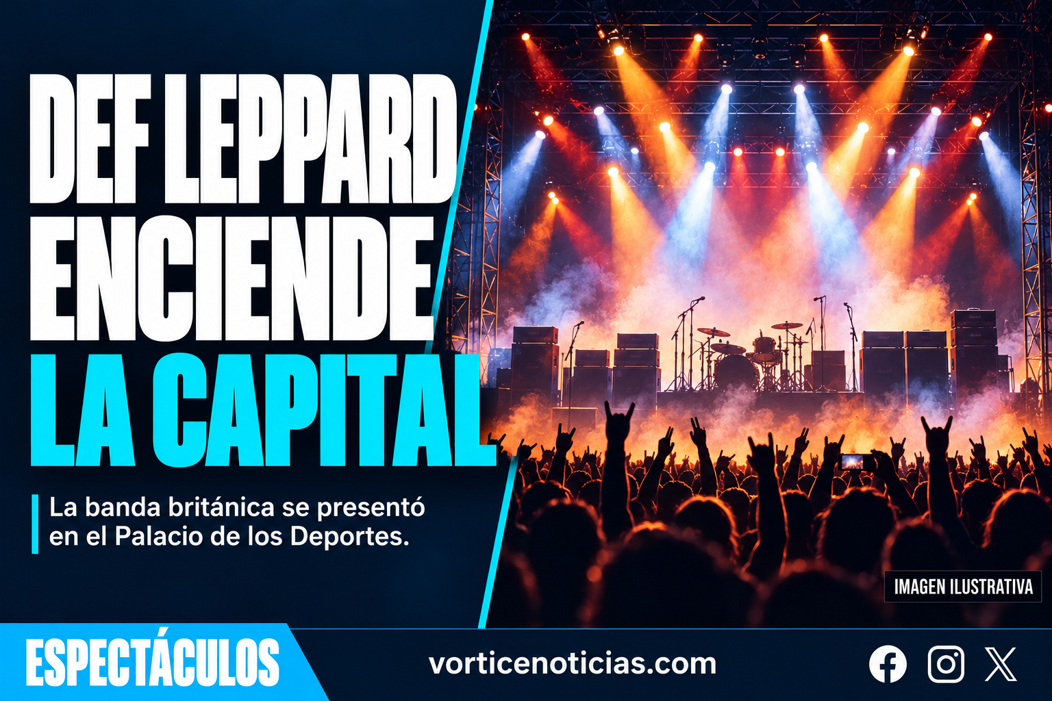 DEF LEPPARD REÚNE A SUS SEGUIDORES EN EL PALACIO DE LOS DEPORTES