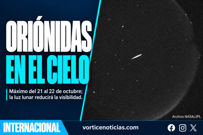 Oriónidas: máximo del 21 al 22 de octubre. Imagen de archivo NASA/JPL.