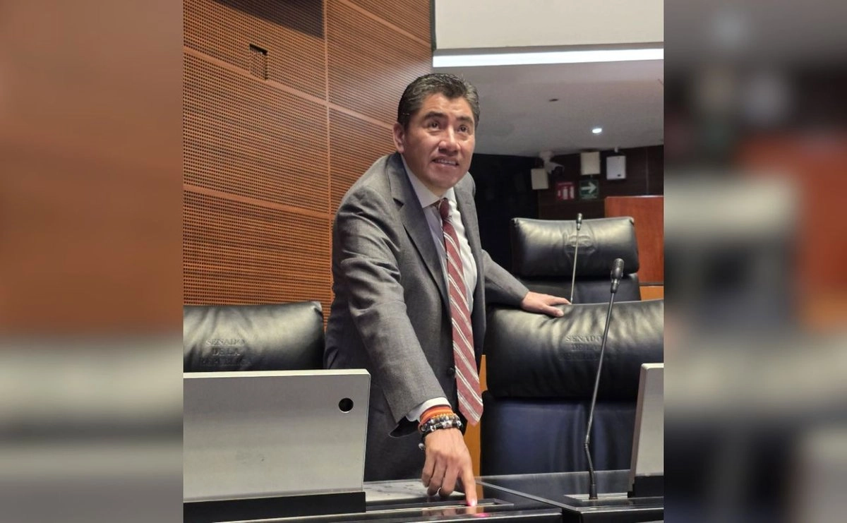 Saúl Monreal en el Senado, fotografía de referencia