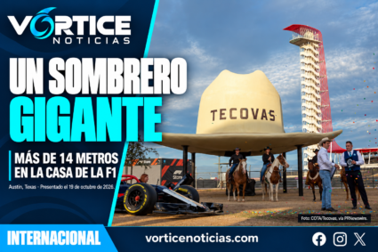 Portada Vórtice con fotografía del sombrero gigante presentado en COTA el 19 de octubre de 2026.