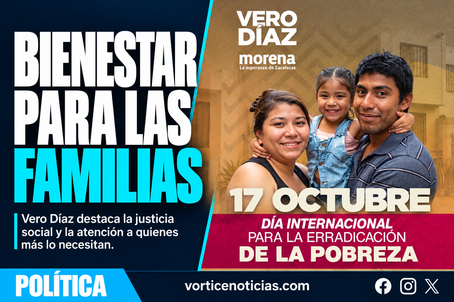 VERÓNICA DÍAZ DESTACA EL BIENESTAR DE LAS FAMILIAS Y LA JUSTICIA SOCIAL