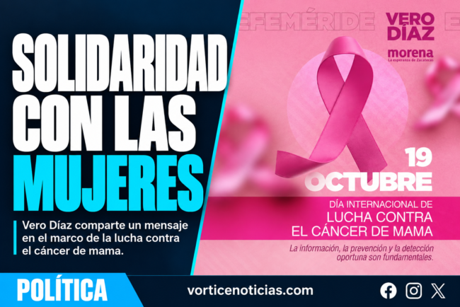 VERÓNICA DÍAZ EXPRESA SOLIDARIDAD CON MUJERES FRENTE AL CÁNCER DE MAMA