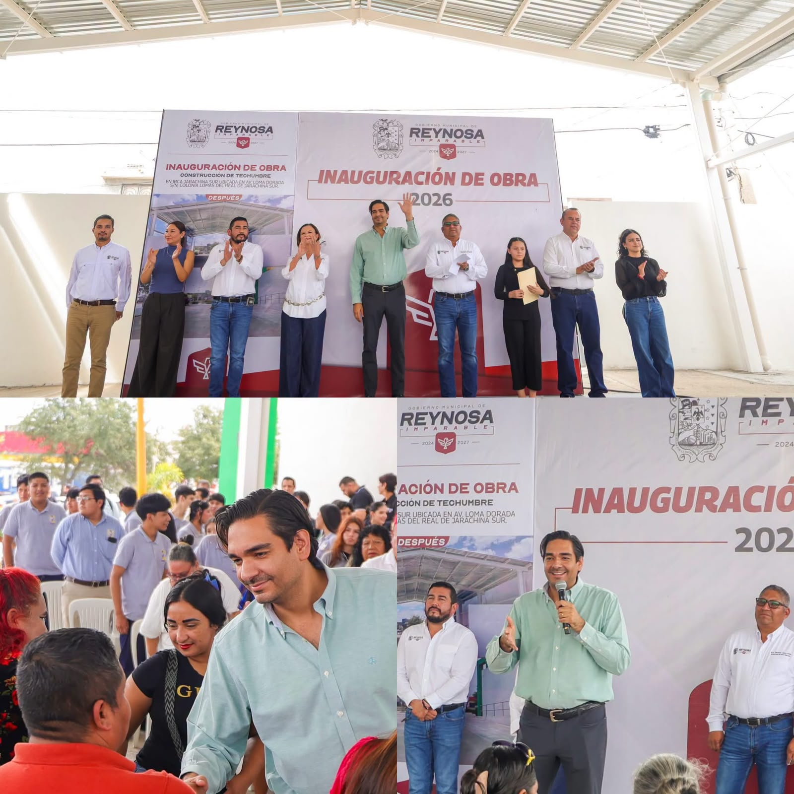 CARLOS PEÑA ORTIZ INAUGURA TECHUMBRE EN EL IRCA JARACHINA