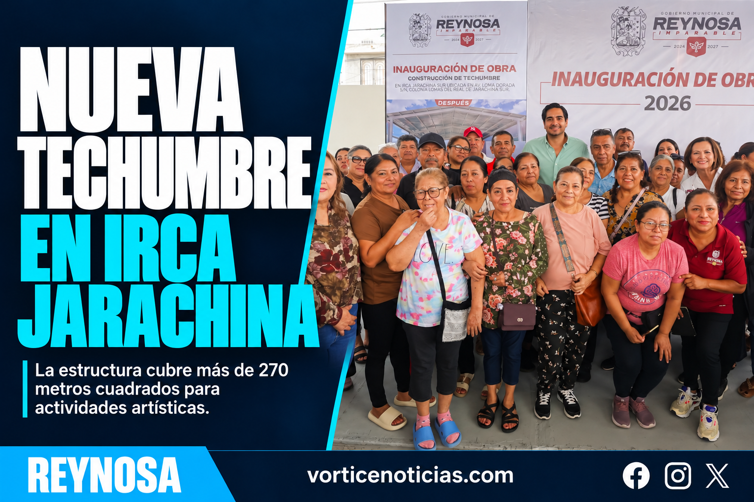 CARLOS PEÑA ORTIZ INAUGURA TECHUMBRE EN EL IRCA JARACHINA
